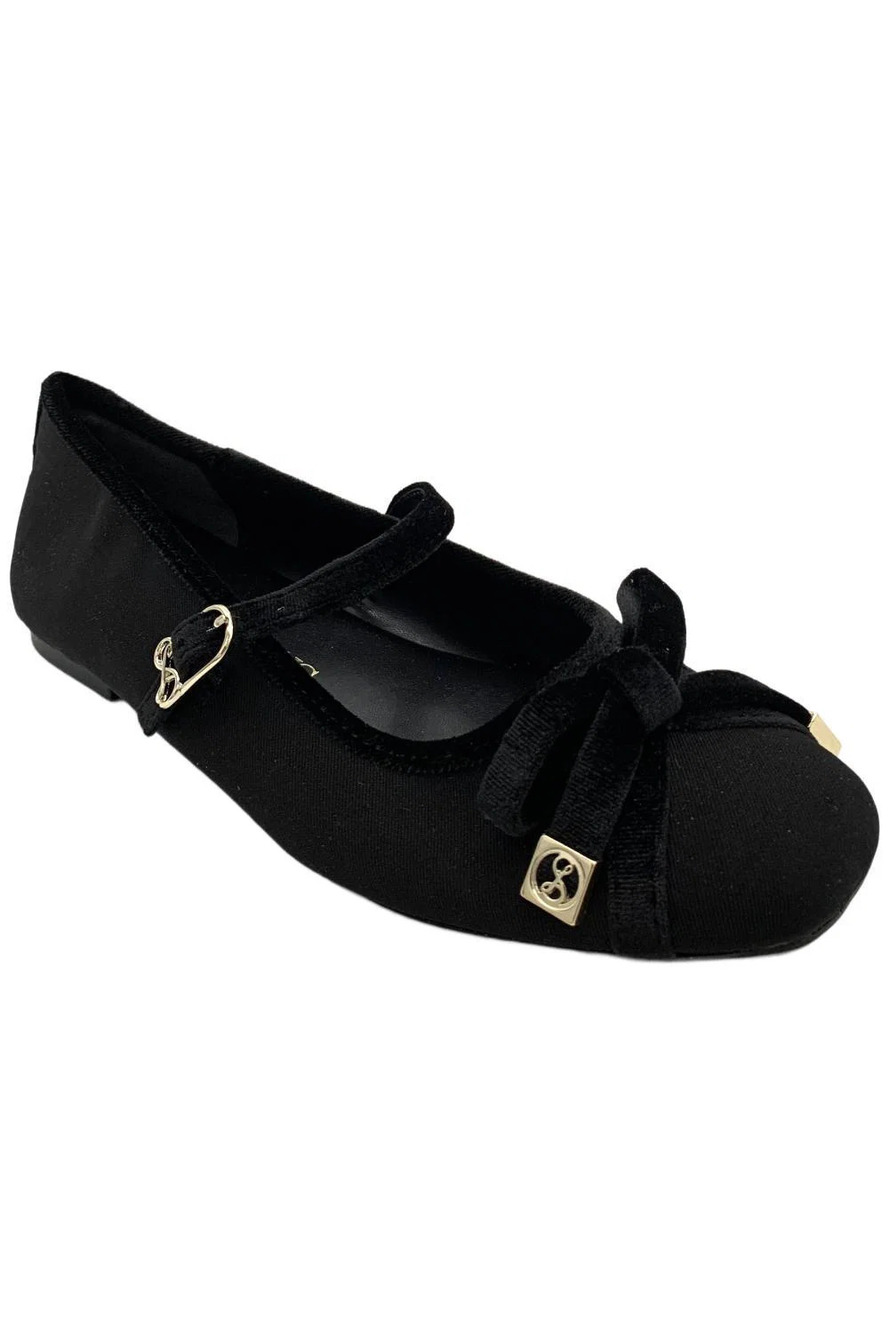 Sam & Libby Women's Flora Ballet Flat Black - Medium